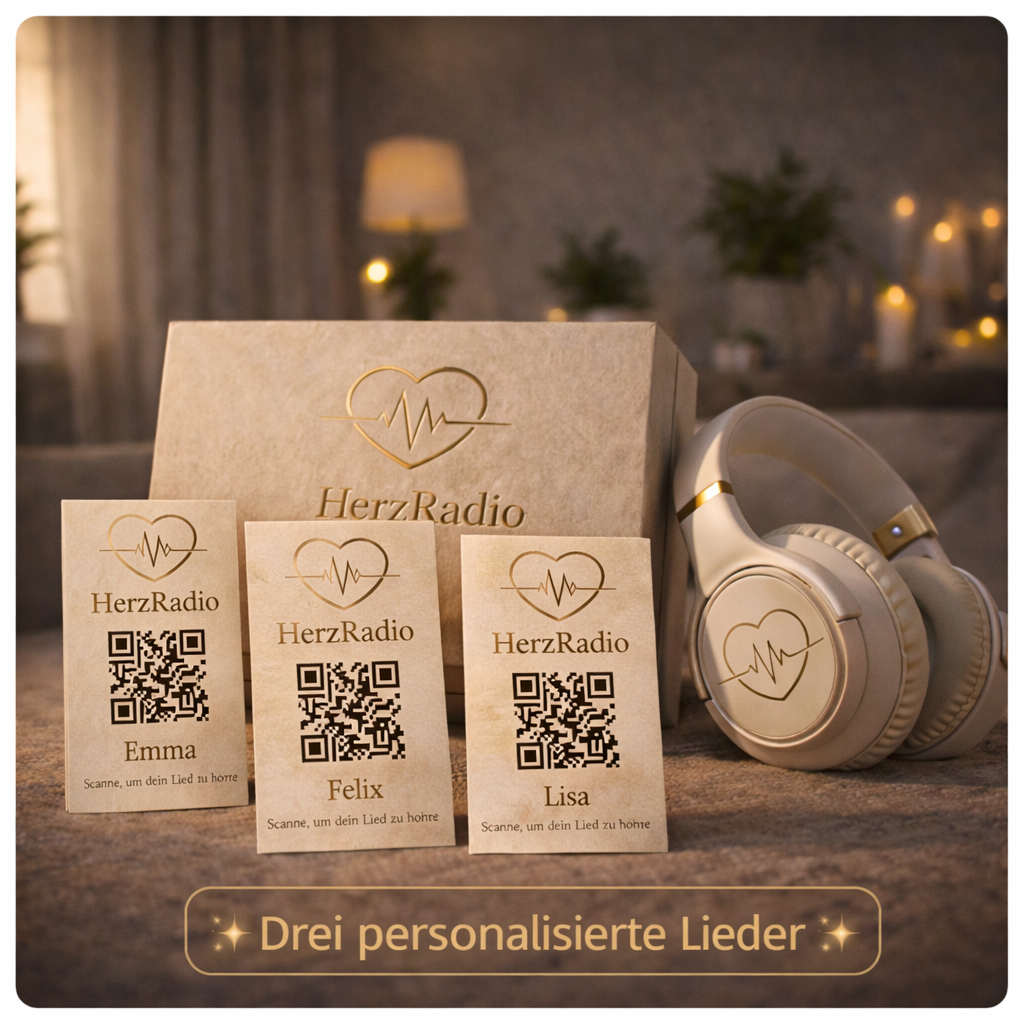 3 personalisierte Lieder – Dein emotionales Song Geschenk (Bundle)